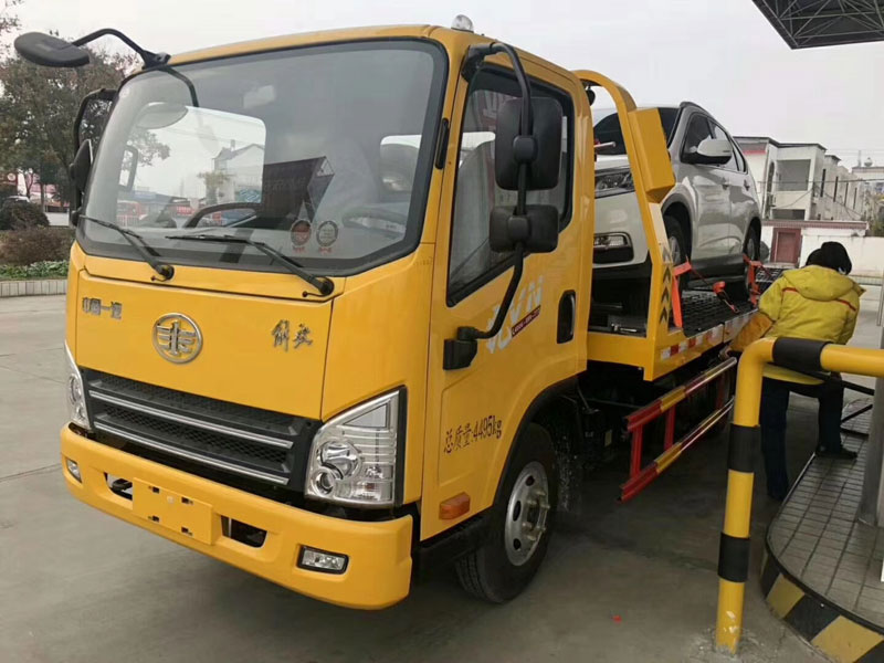 2019年新款藍(lán)牌解放清障車(chē)一拖二型