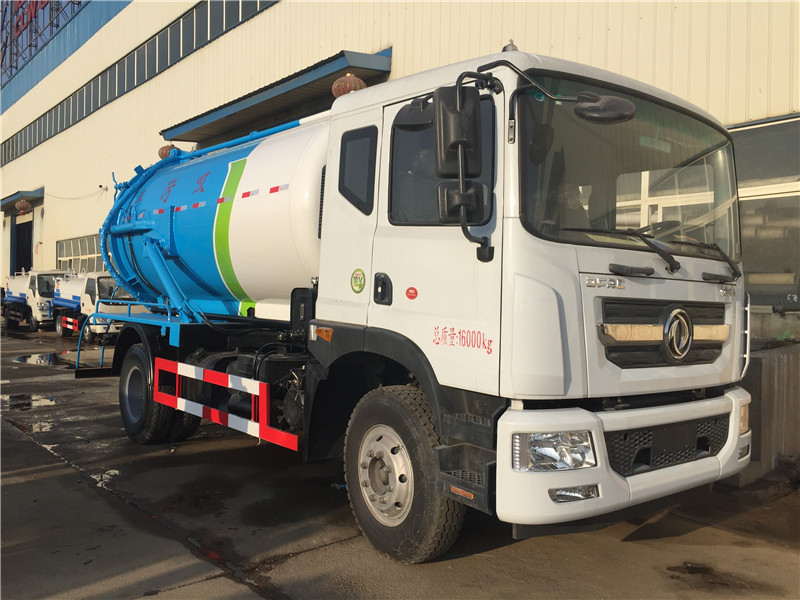 東風天錦高壓清洗吸污車具有抽吸效率高、自吸、自排及直灌等特點