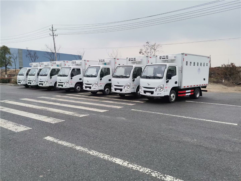 程力冷鏈專(zhuān)業(yè)廠7臺(tái)躍進(jìn)小福星醫(yī)療廢物轉(zhuǎn)運(yùn)車(chē)發(fā)車(chē)