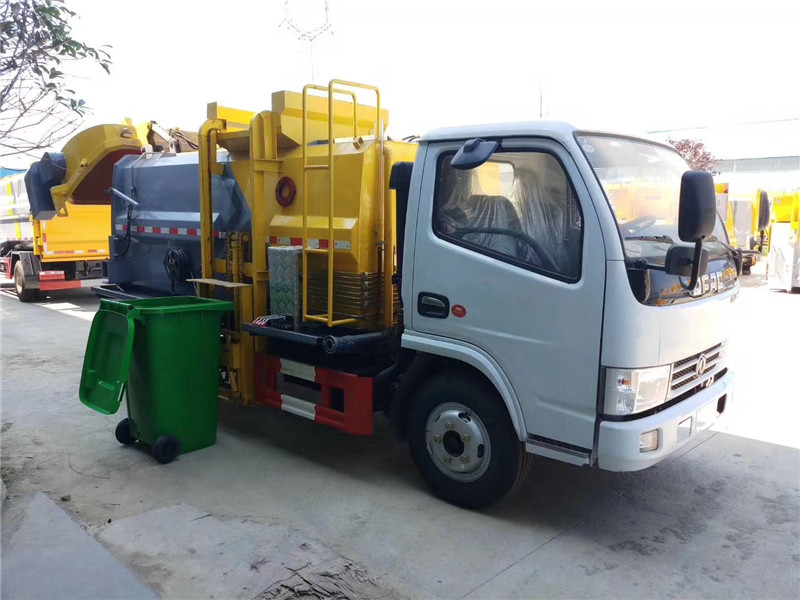 國六東風(fēng)多利卡垃圾車液壓系統(tǒng)控制提升機上升+下降+自卸作業(yè)