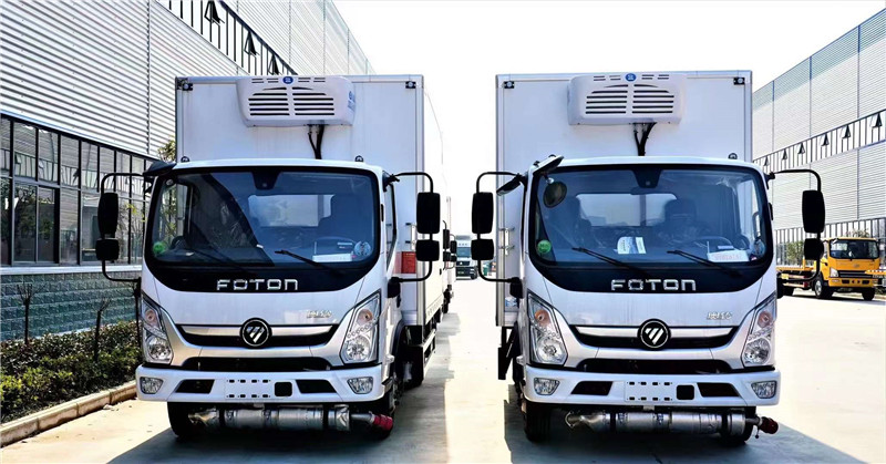 四臺(tái)福田奧鈴速運(yùn)醫(yī)療廢物轉(zhuǎn)運(yùn)車發(fā)往四川