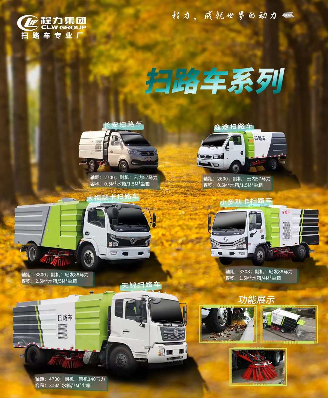 程力清掃車系列怎么選車型？