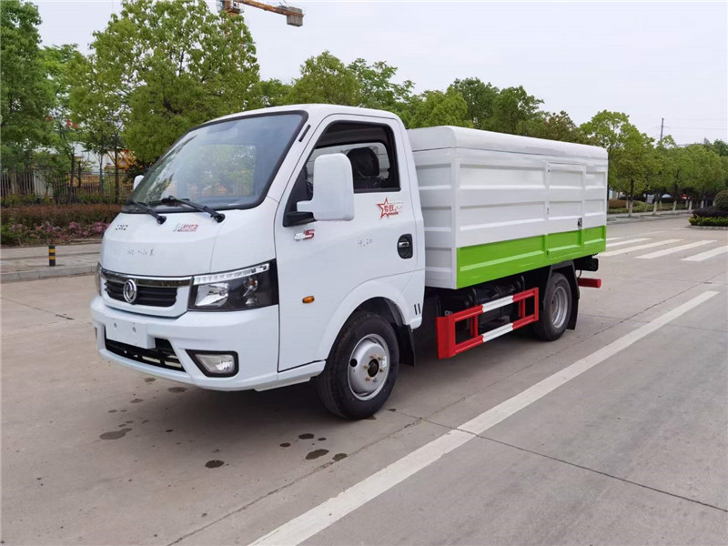 東風(fēng)途逸藍牌密閉式桶裝垃圾車